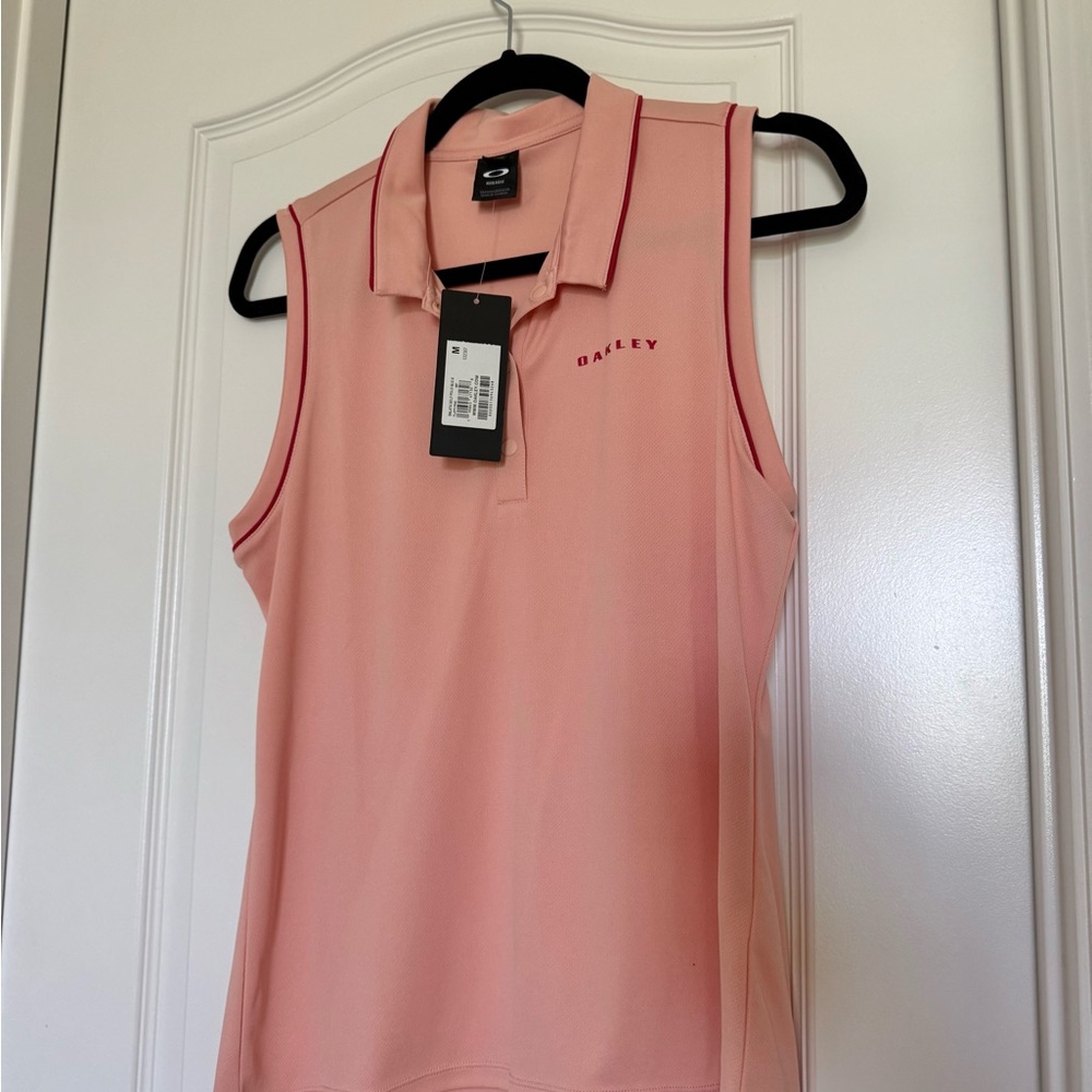 Oakley Light Pink Polo Tank Top